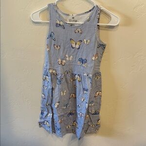 H&M Striped dress with Butterfly Design